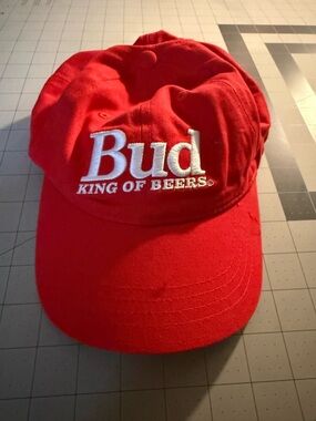 Bud King of Beers Red Baseball Cap